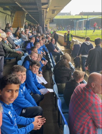 Team in South stand